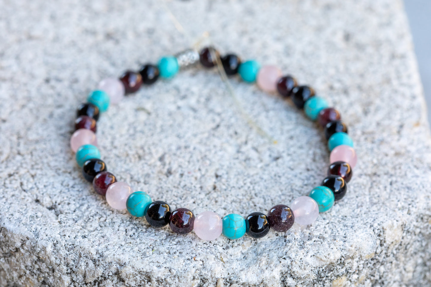 Aquarius Zodiac Gemstone Crystal Bracelet