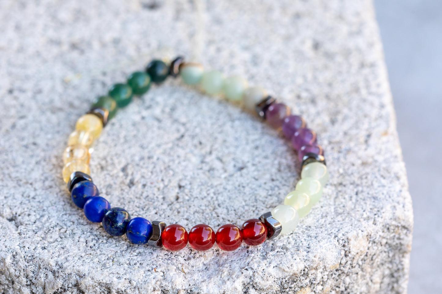 Virgo Zodiac Gemstone Crystal Bracelet
