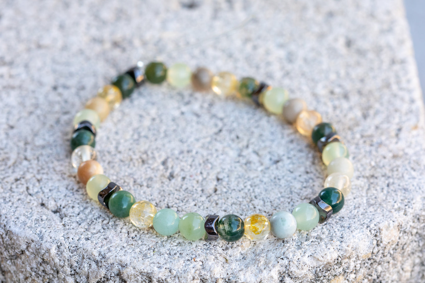 Virgo Zodiac Gemstone Crystal Bracelet