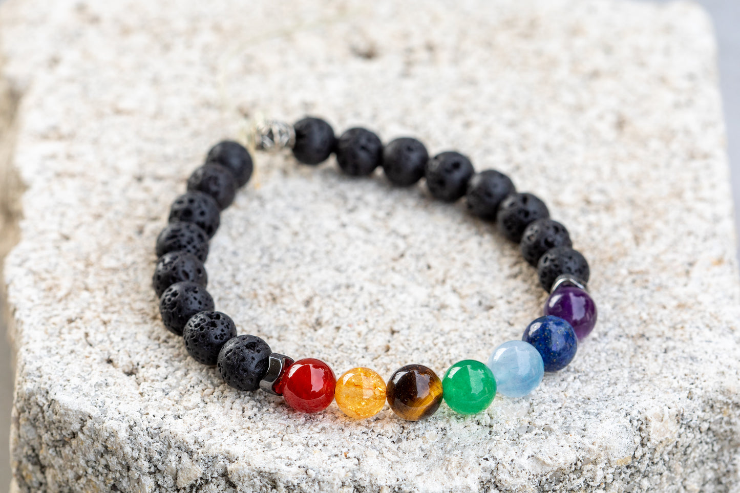 Chakra Gemstone Crystal Bracelet