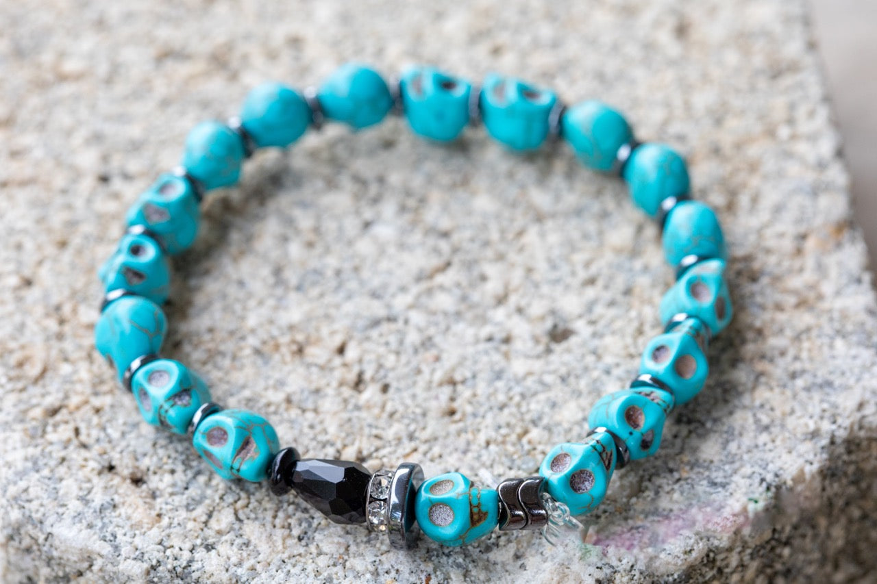 Halloween Holiday Gemstone Crystal Bracelet
