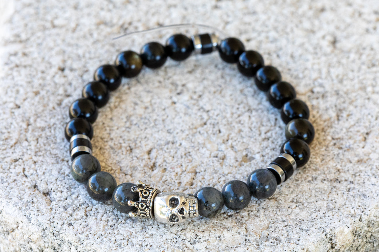 Halloween Holiday Gemstone Crystal Bracelet