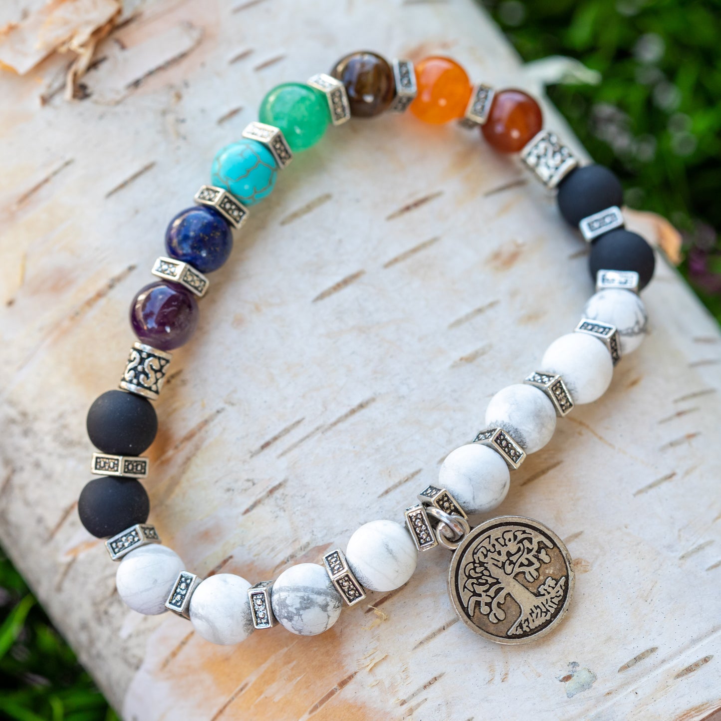 Chakra Gemstone Crystal Bracelet