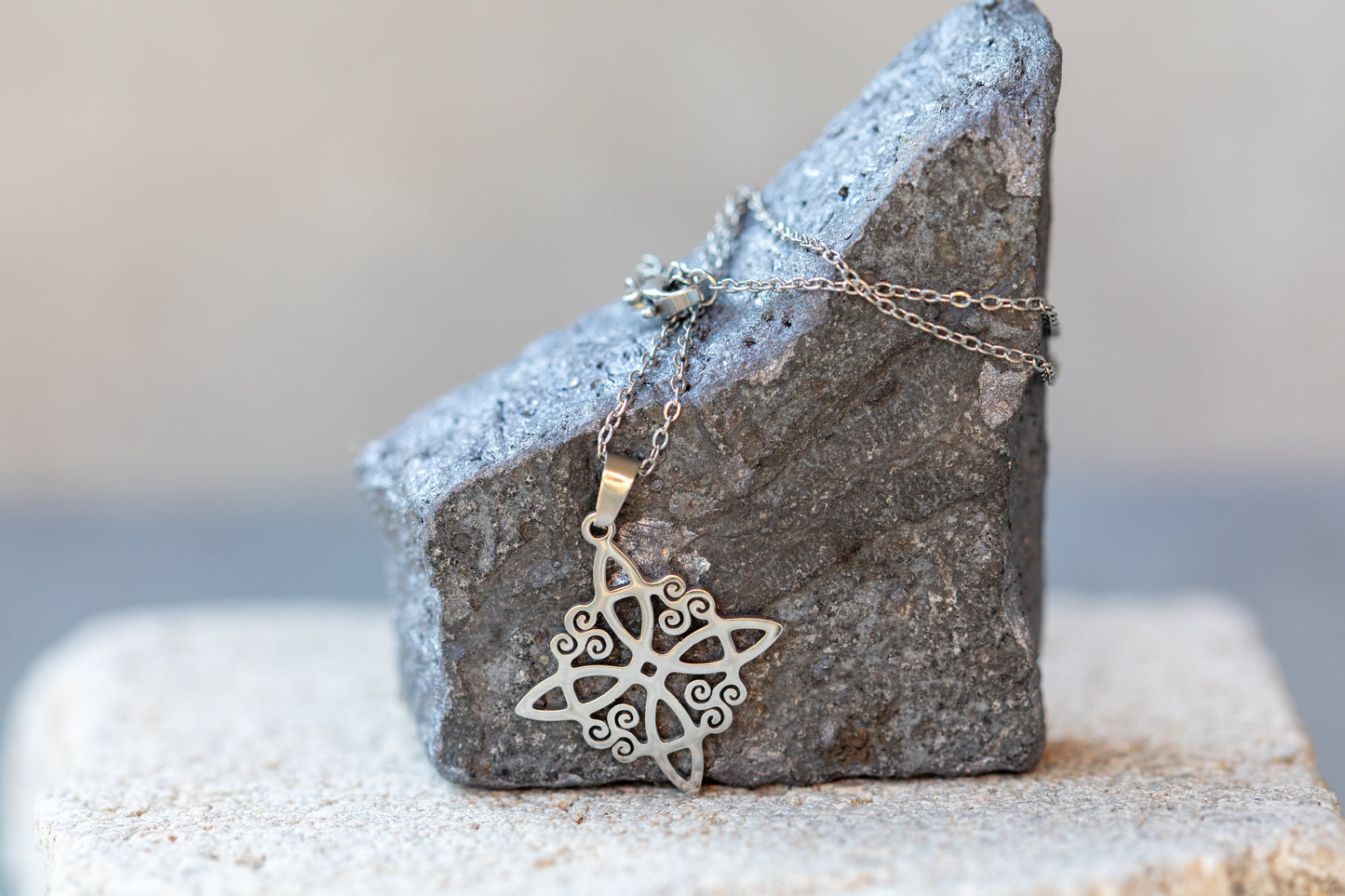 Irish Witch Knot, Trinity Witch Triad Sterling Silver Necklaces & Pendants