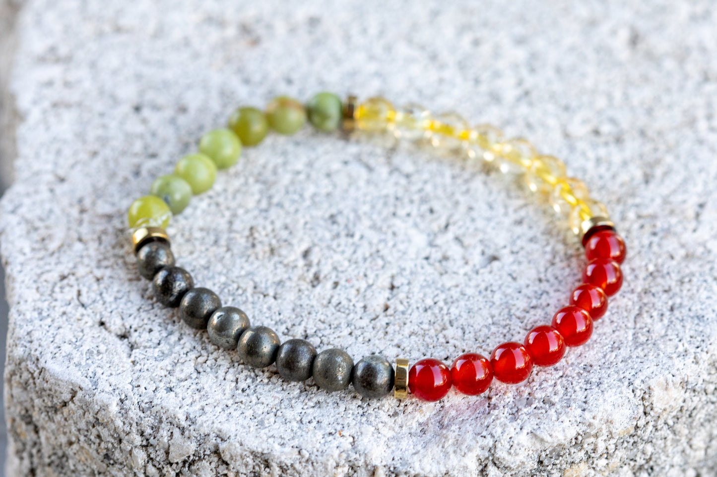 Lunar Chinese New Year 2025 Gemstone Crystal Bracelet