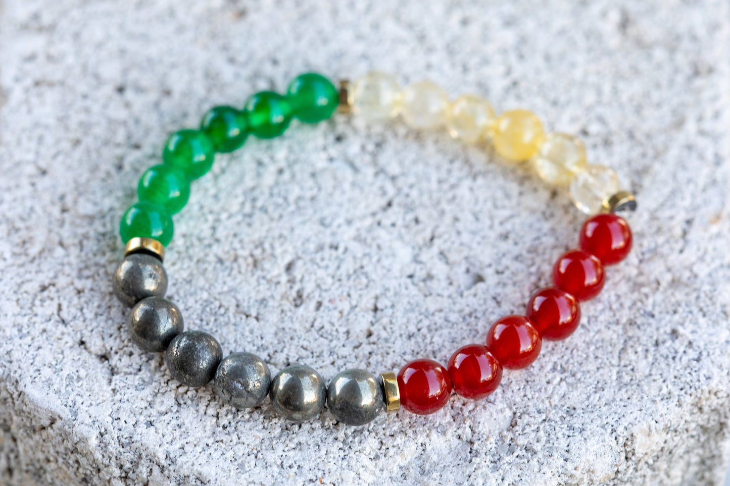 Lunar Chinese New Year 2025 Gemstone Crystal Bracelet