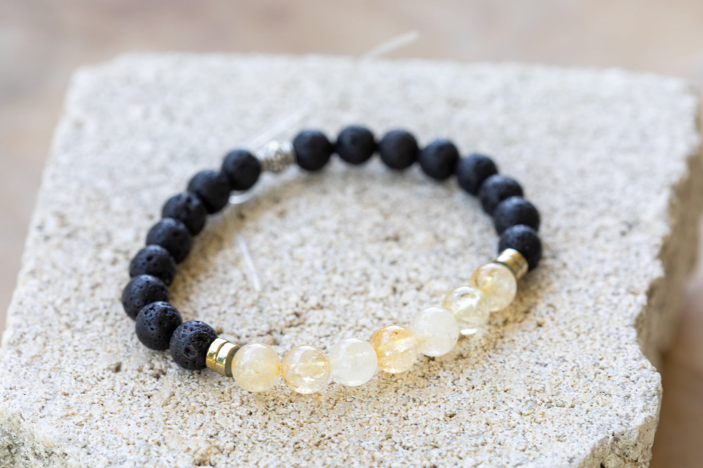 Citrine Gemstone Crystal Bracelet