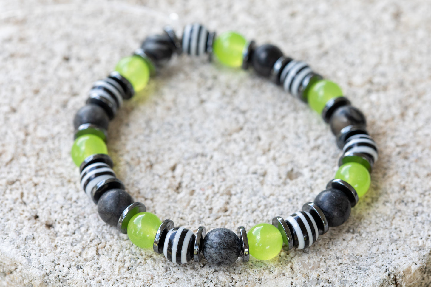 Halloween Holiday Gemstone Crystal Bracelet