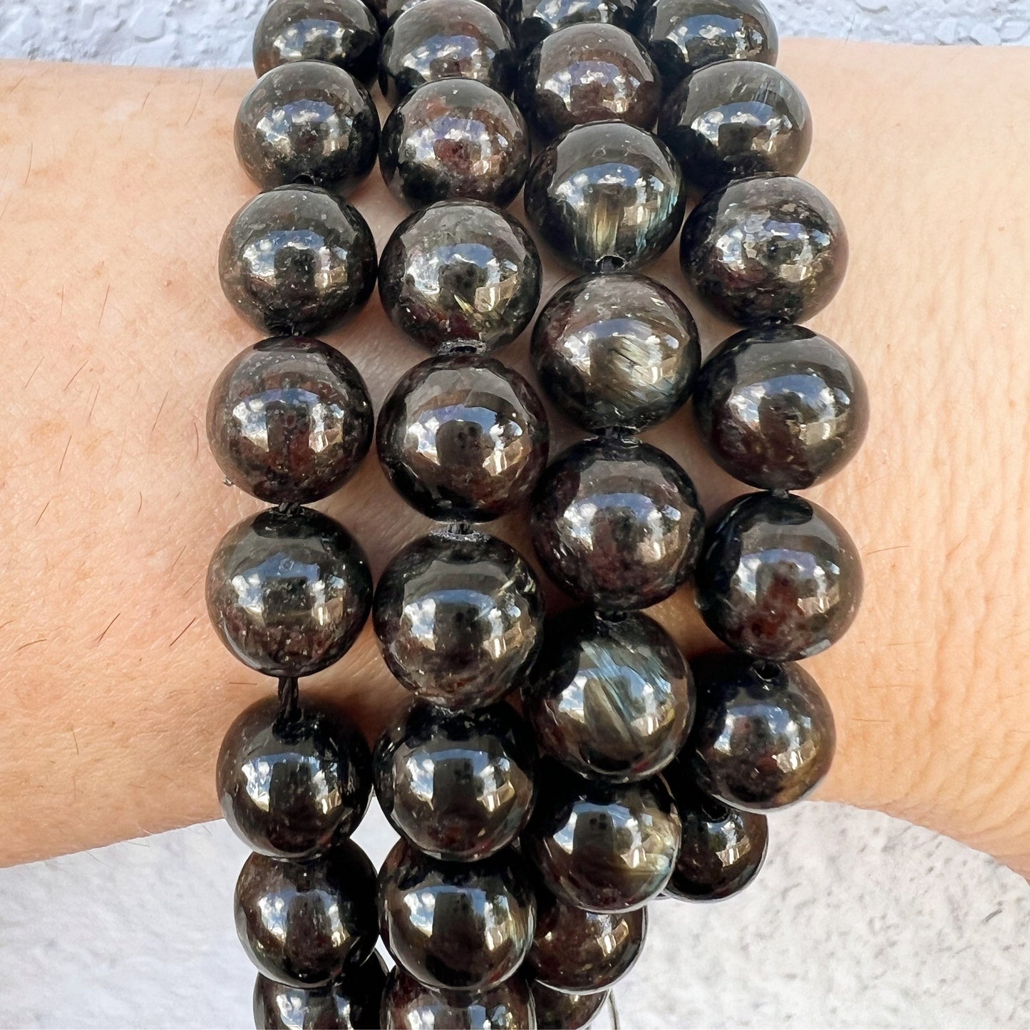 Astrophyllite Gemstone Crystal Bracelet