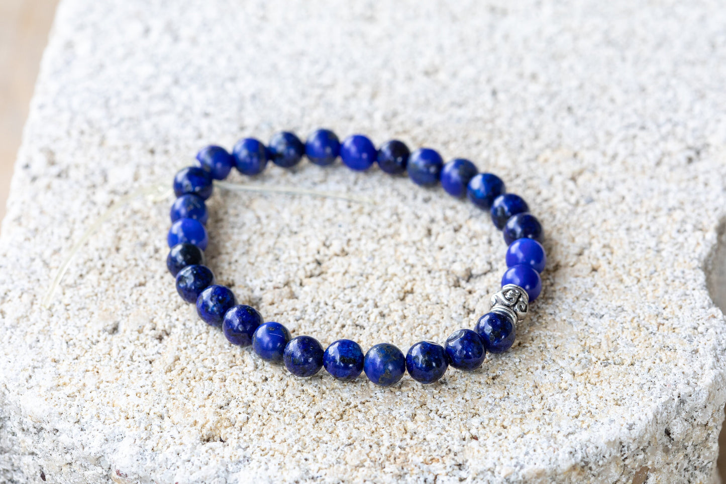 Lapis Lazuli Gemstone Crystal Bracelet