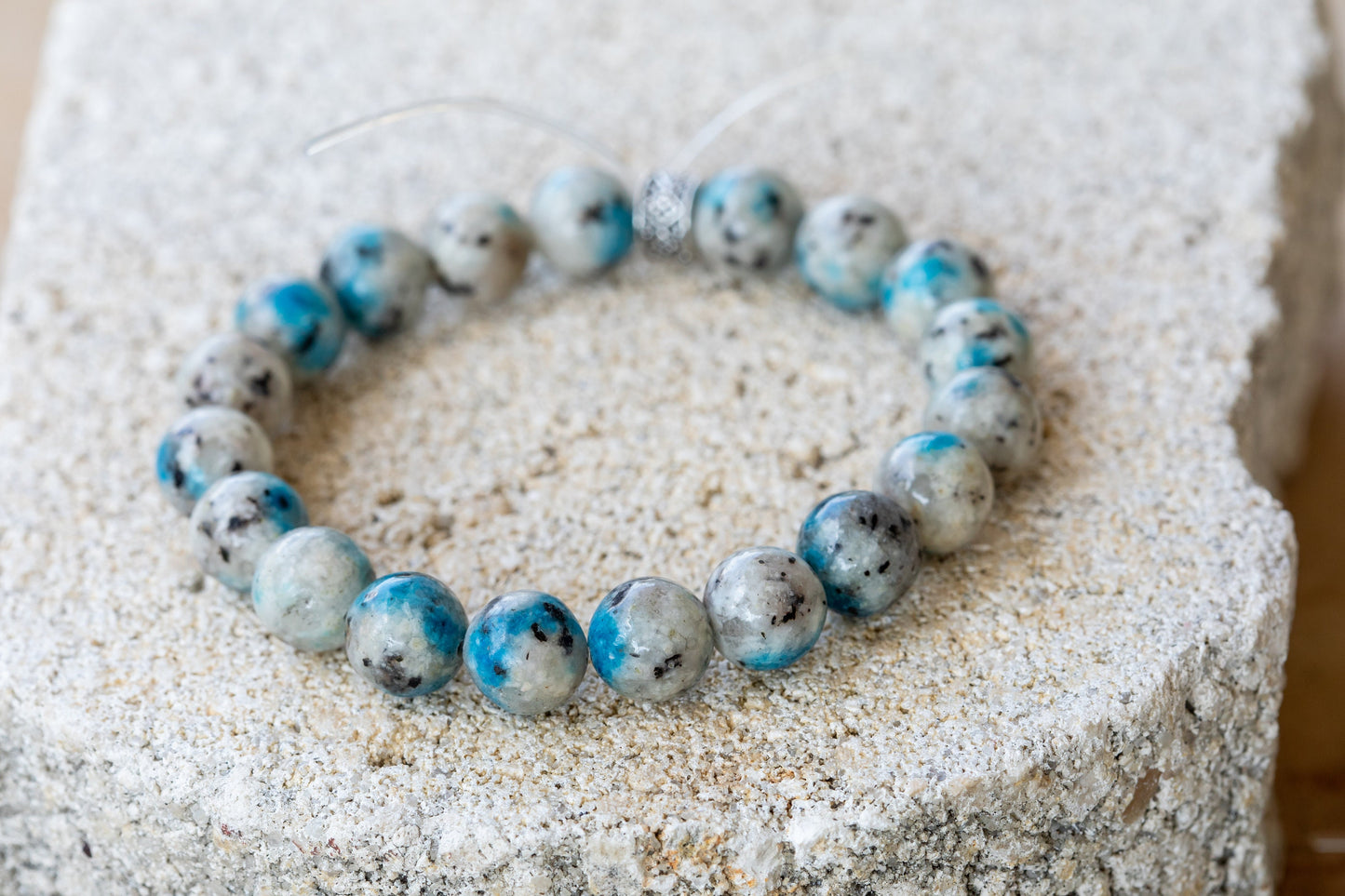 K2 Jasper Stone Gemstone Crystal Bracelet