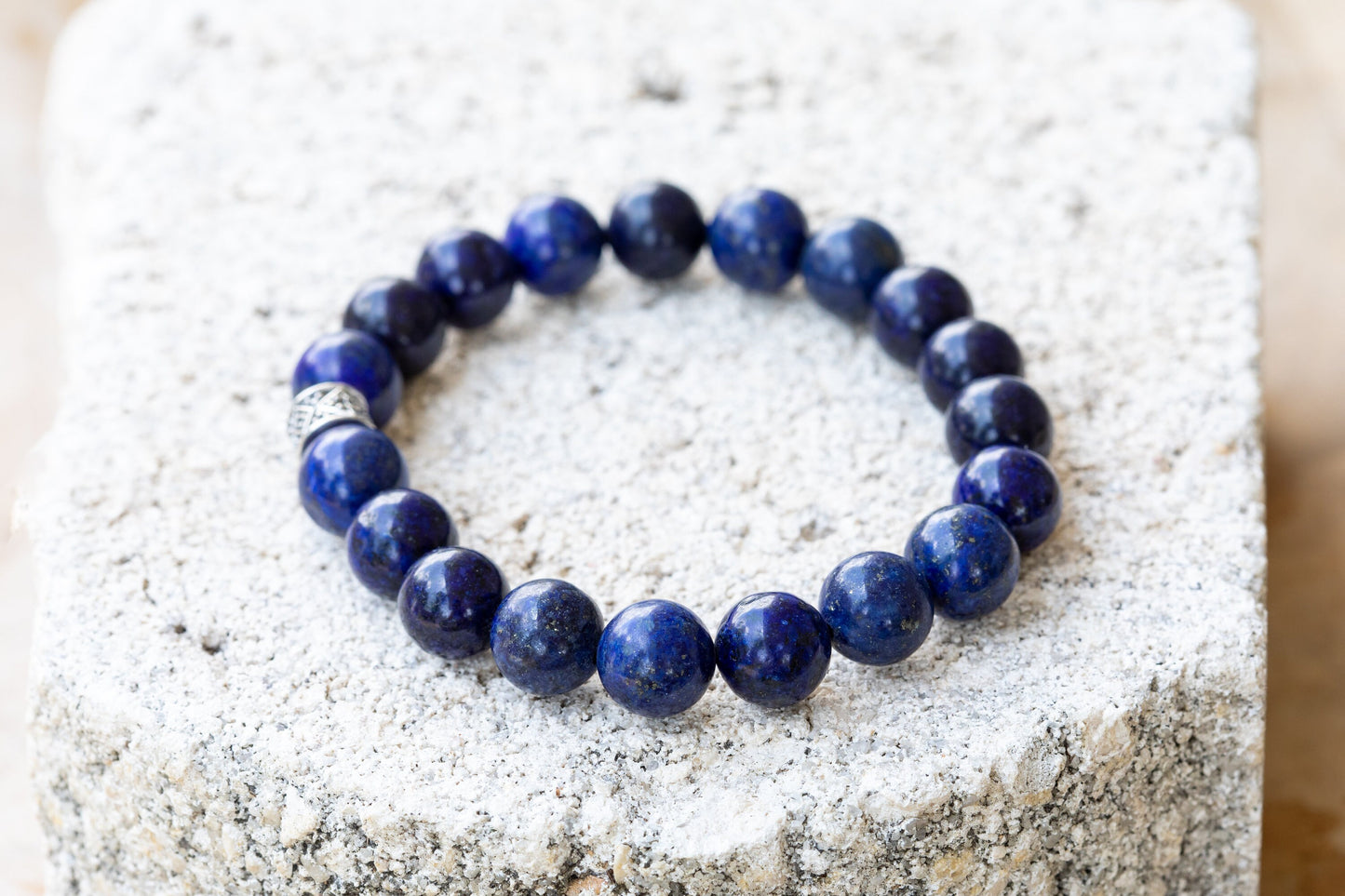 Lapis Lazuli Gemstone Crystal Bracelet