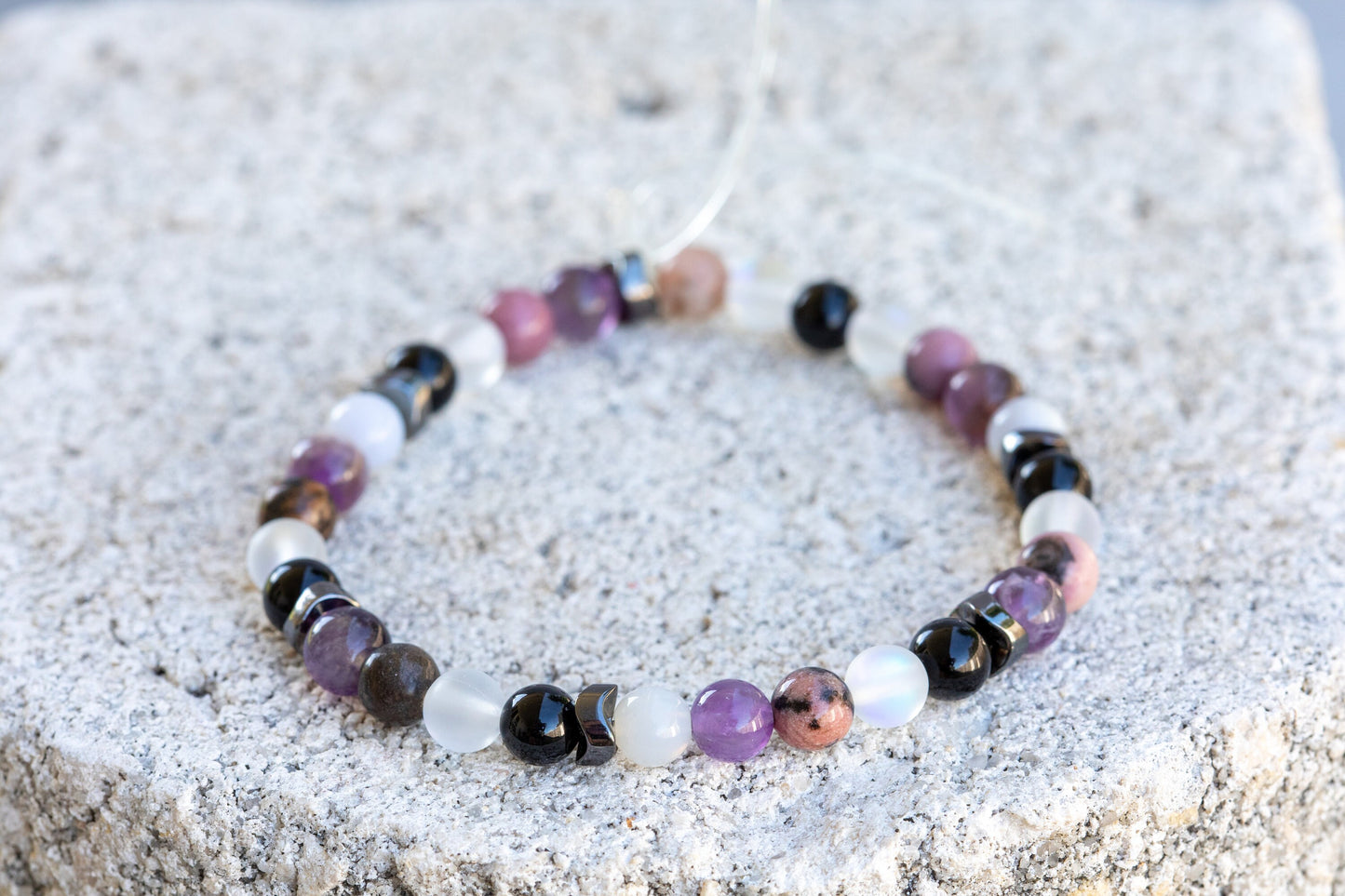 Stress Relief Gemstone Crystal Bracelet