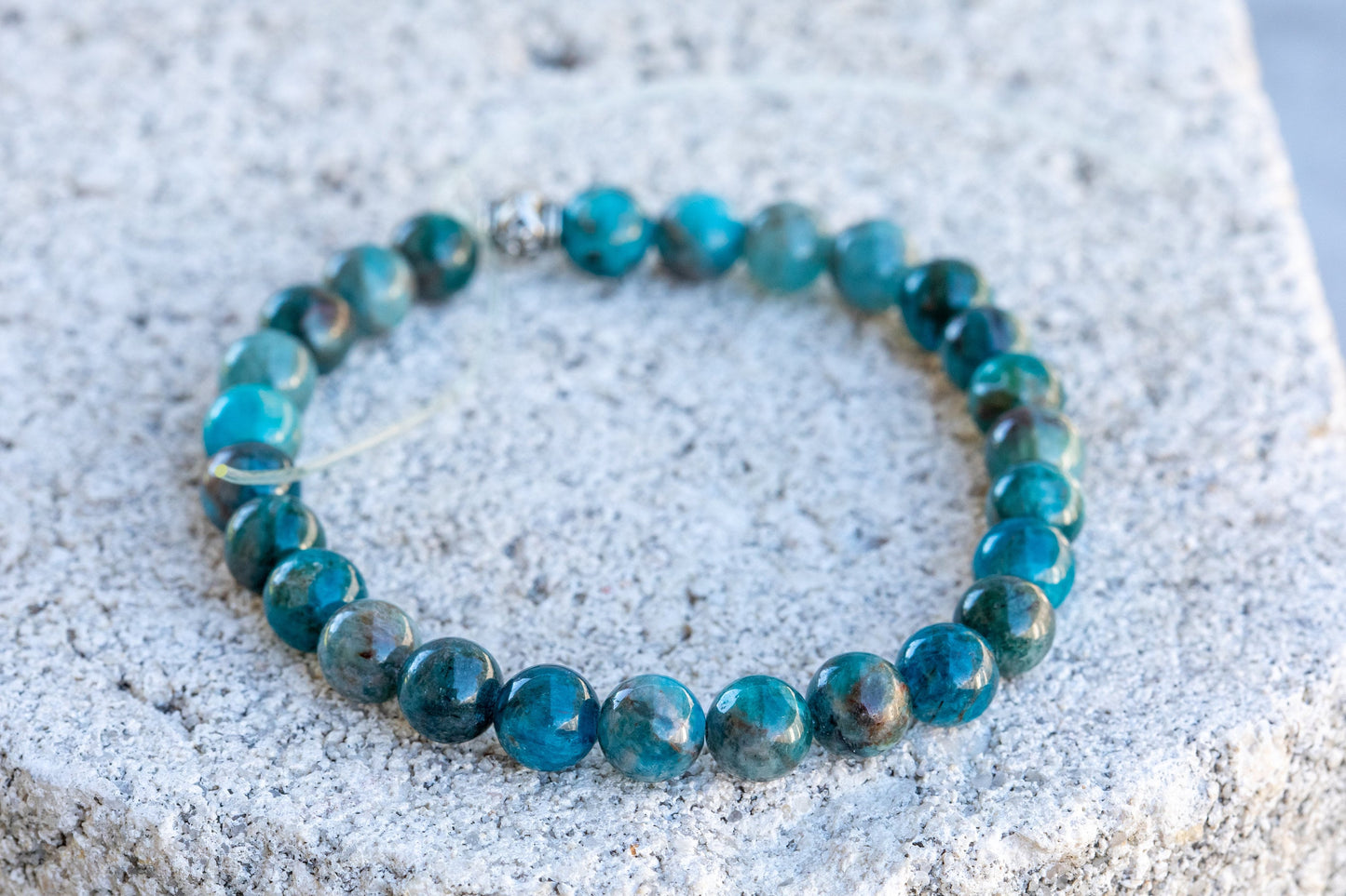 Apatite Gemstone Crystal Bracelet