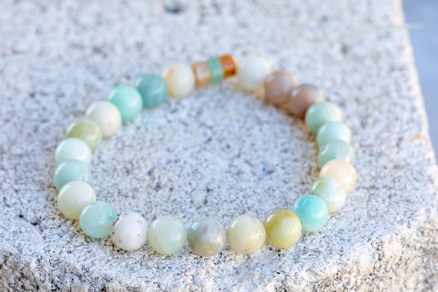 Amazonite Gemstone Crystal Bracelet