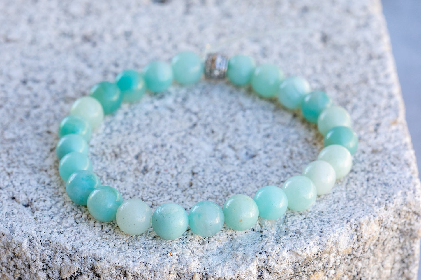 Amazonite Gemstone Crystal Bracelet