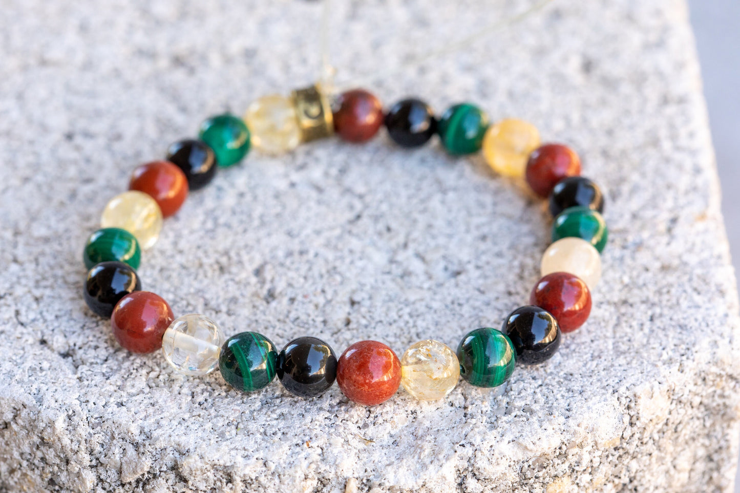 Scorpio Zodiac Gemstone Crystal Bracelet