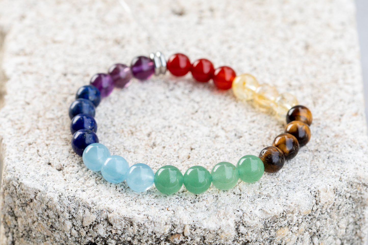 Chakra Gemstone Crystal Bracelet
