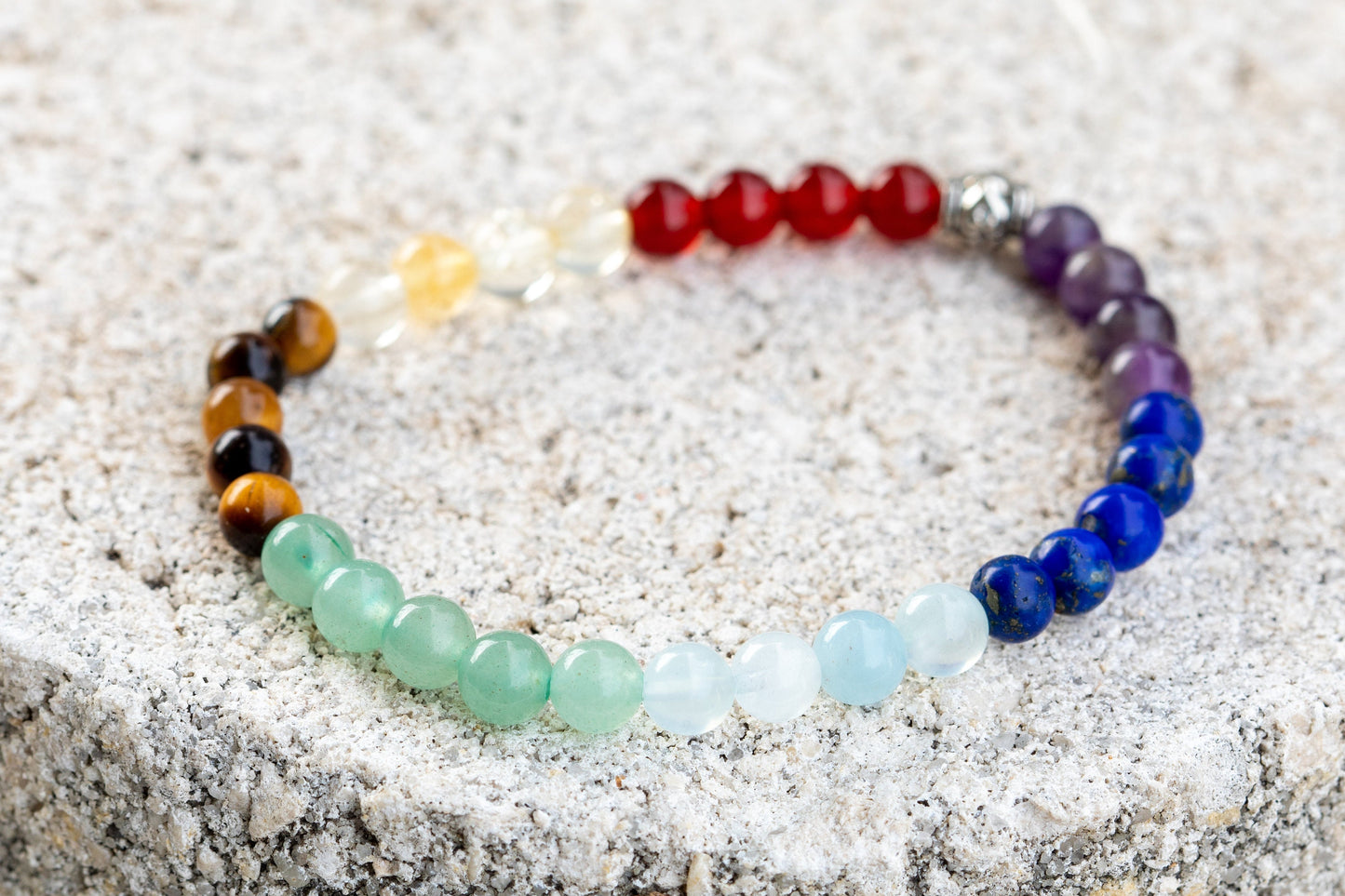 Chakra Gemstone Crystal Bracelet