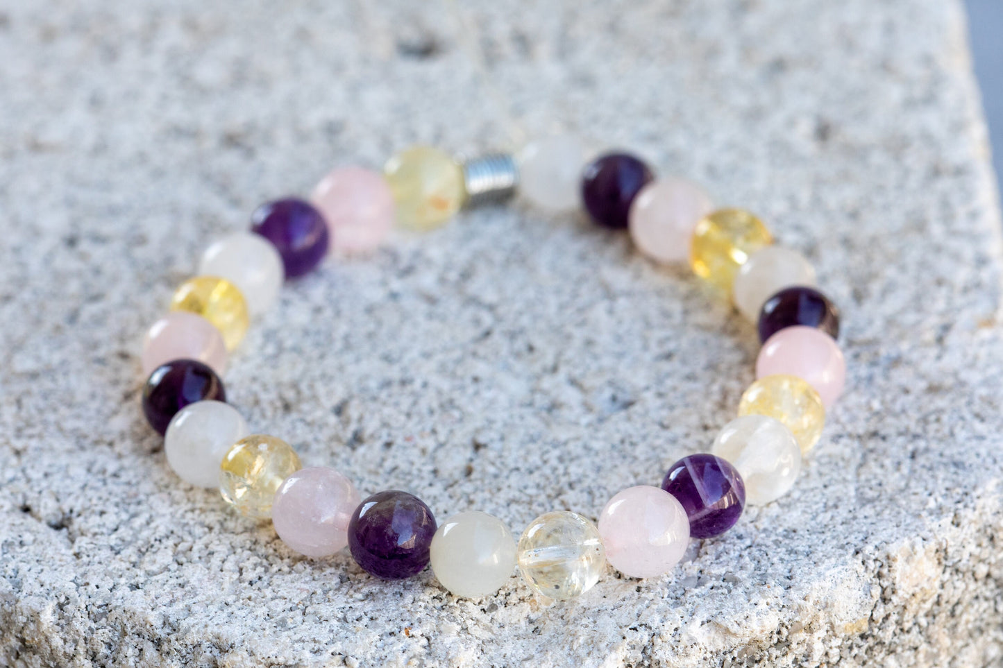 Motivation Gemstone Crystal Bracelet