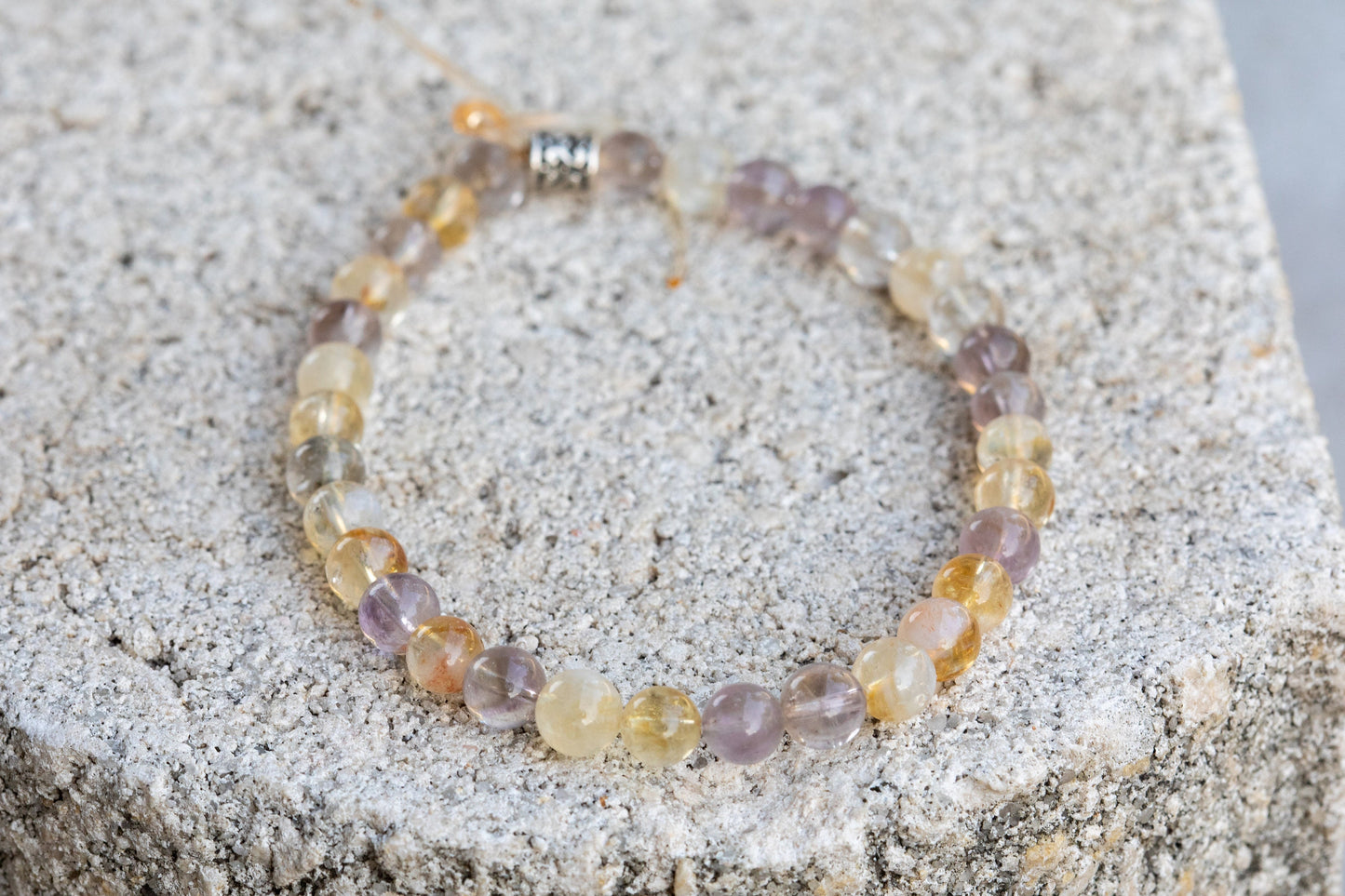 Ametrine Gemstone Crystal Bracelet