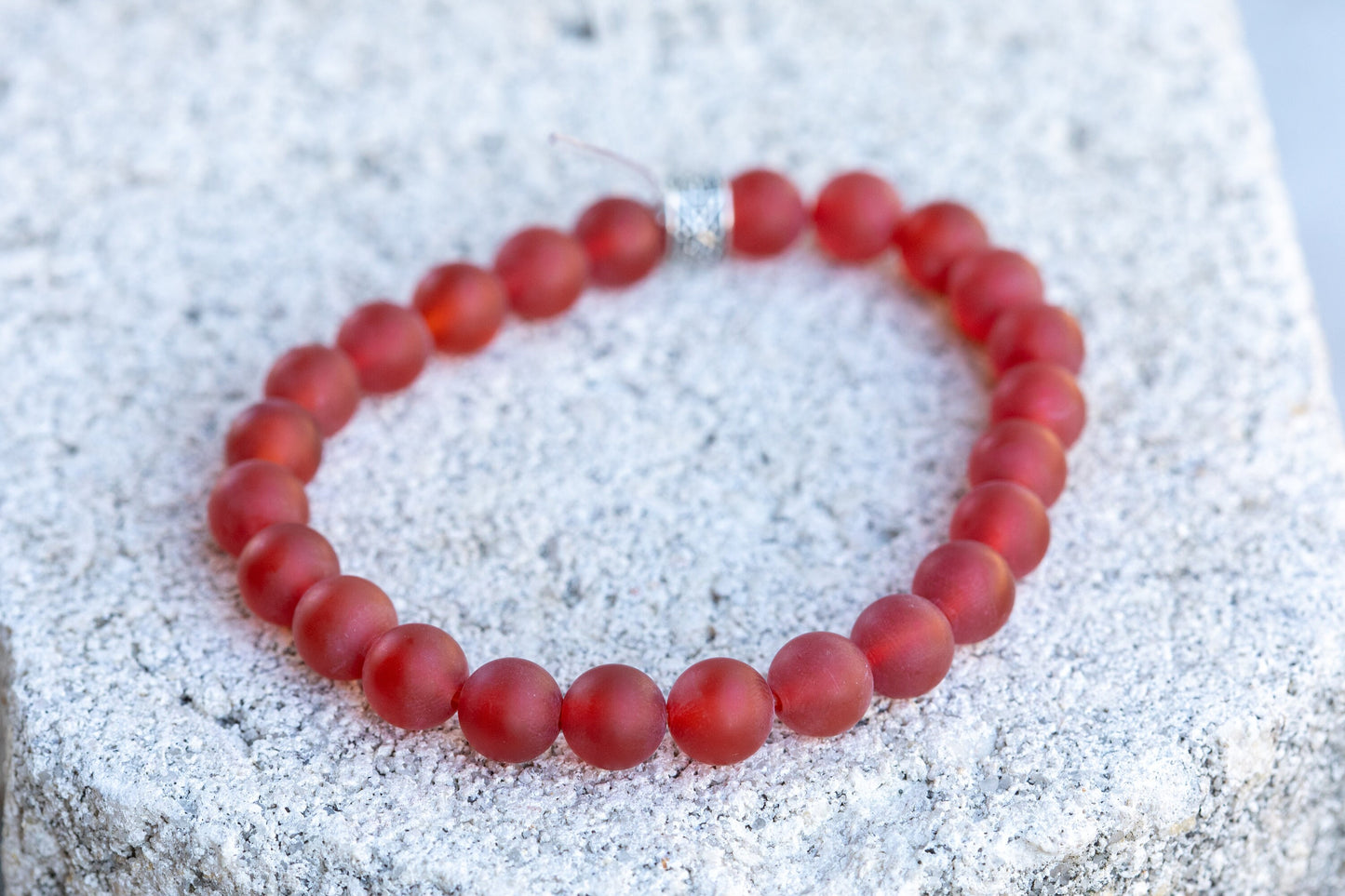 Carnelian Gemstone Crystal Bracelet
