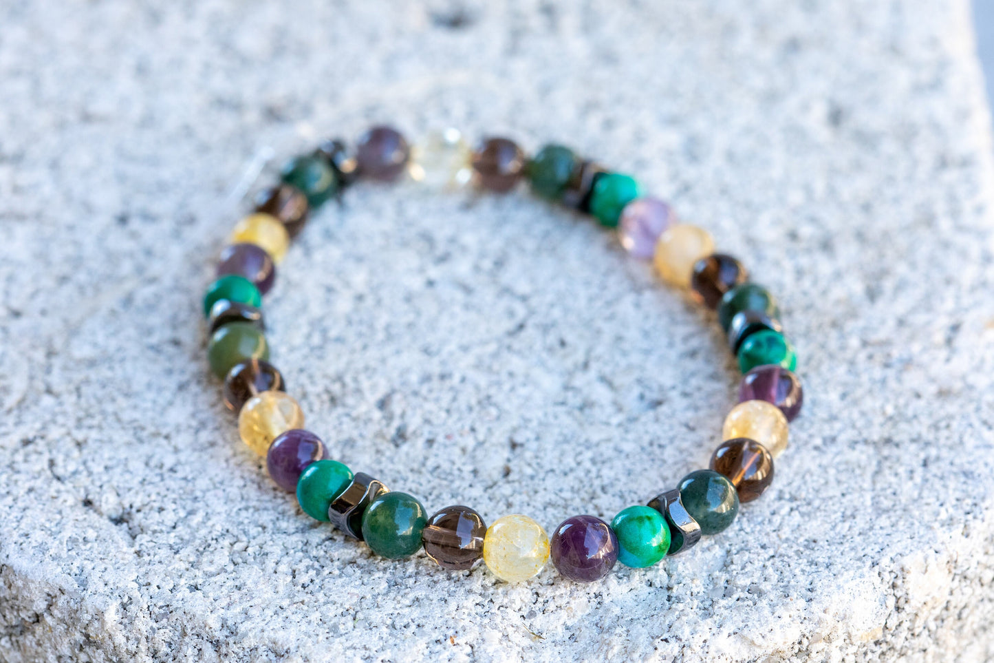 Growth Gemstone Crystal Bracelet