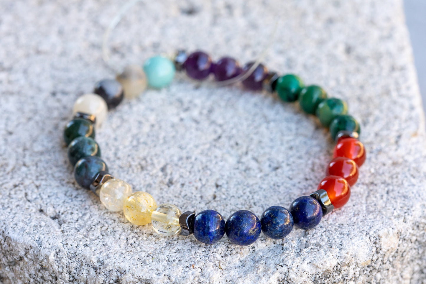 Virgo Zodiac Gemstone Crystal Bracelet