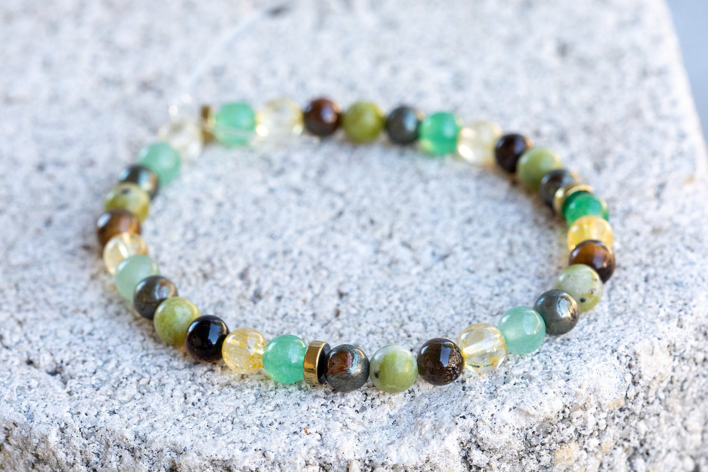 Prosperity & Good Luck Gemstone Crystal Bracelet