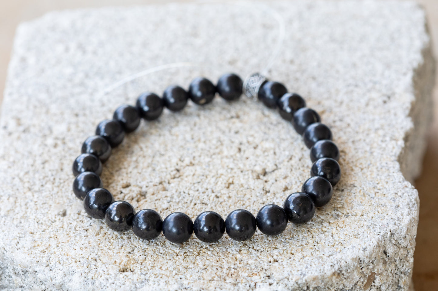 Shungite (EMF Frequency Blocker) Gemstone Crystal Bracelet