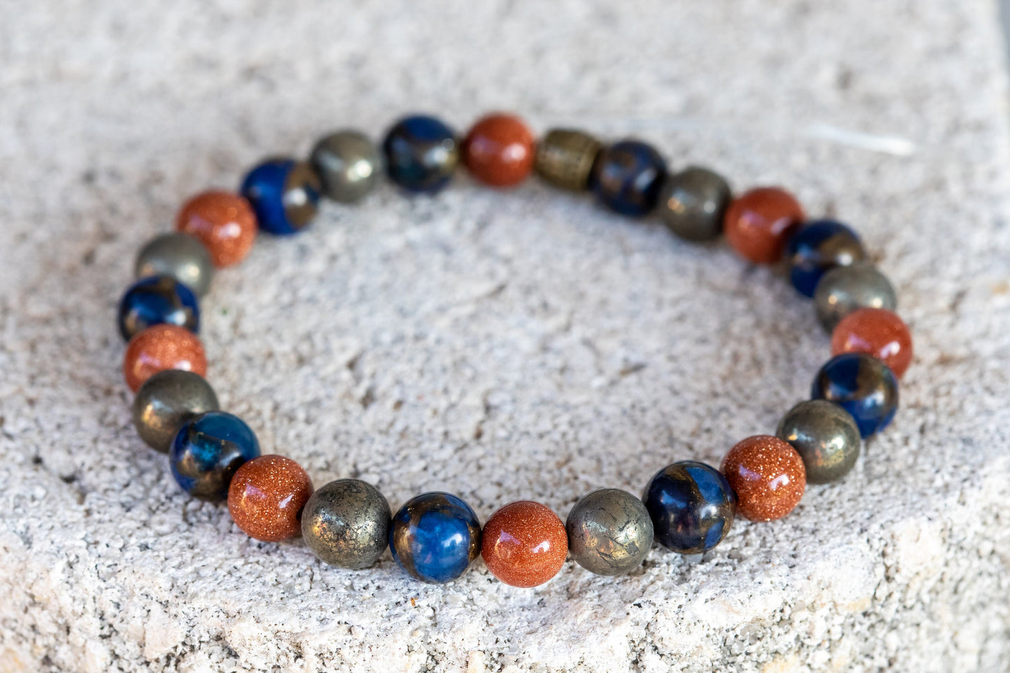 Impression Jasper Gemstone Crystal Bracelet