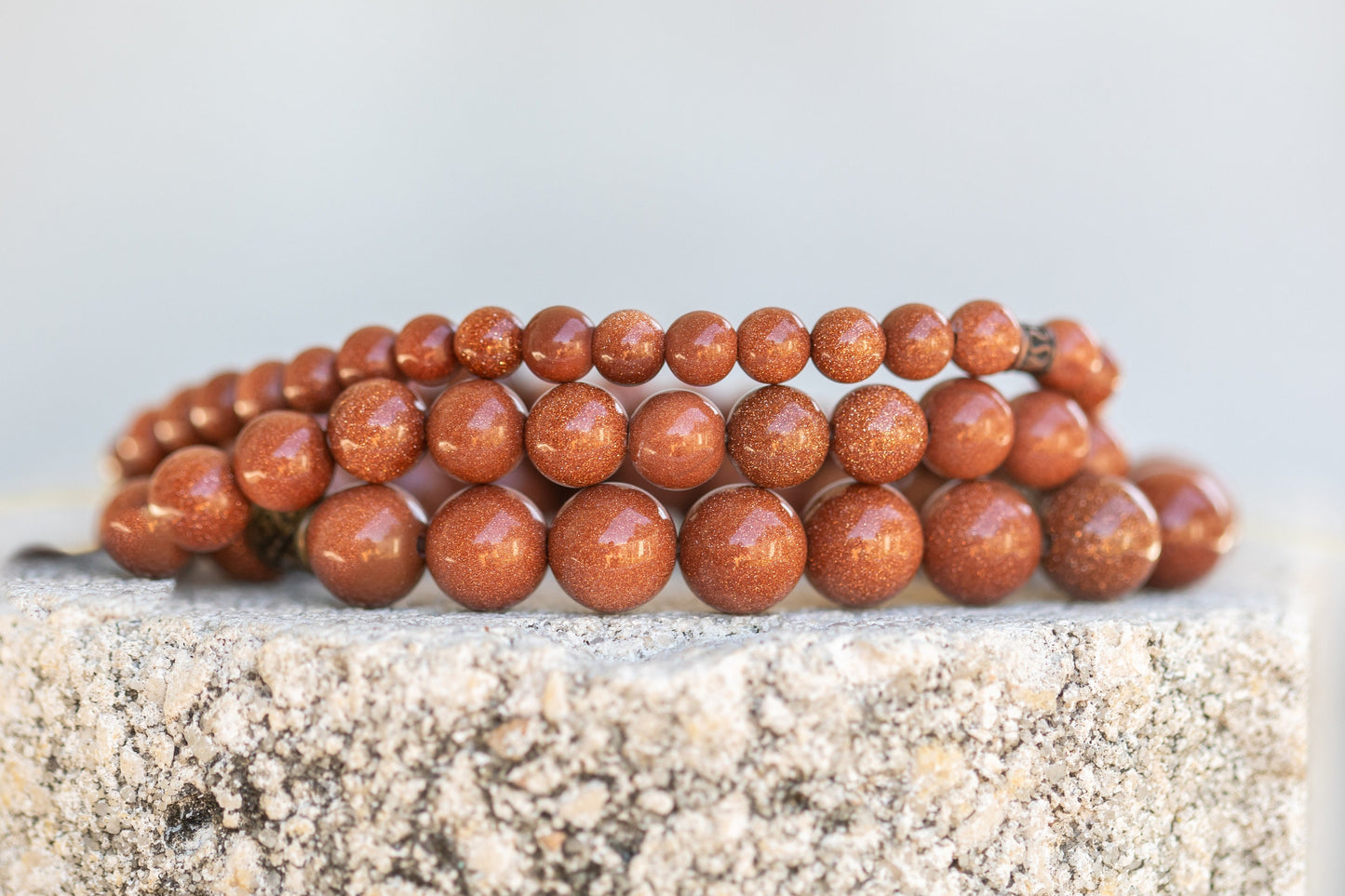 Gold stone Gemstone Crystal Bracelet