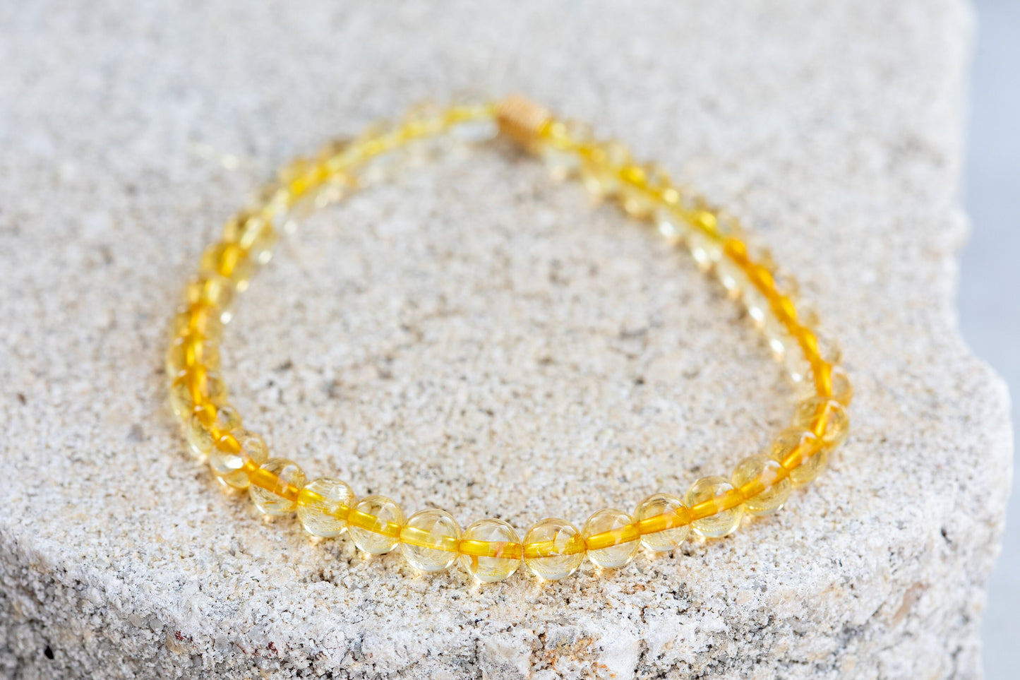 Citrine Gemstone Crystal Bracelet