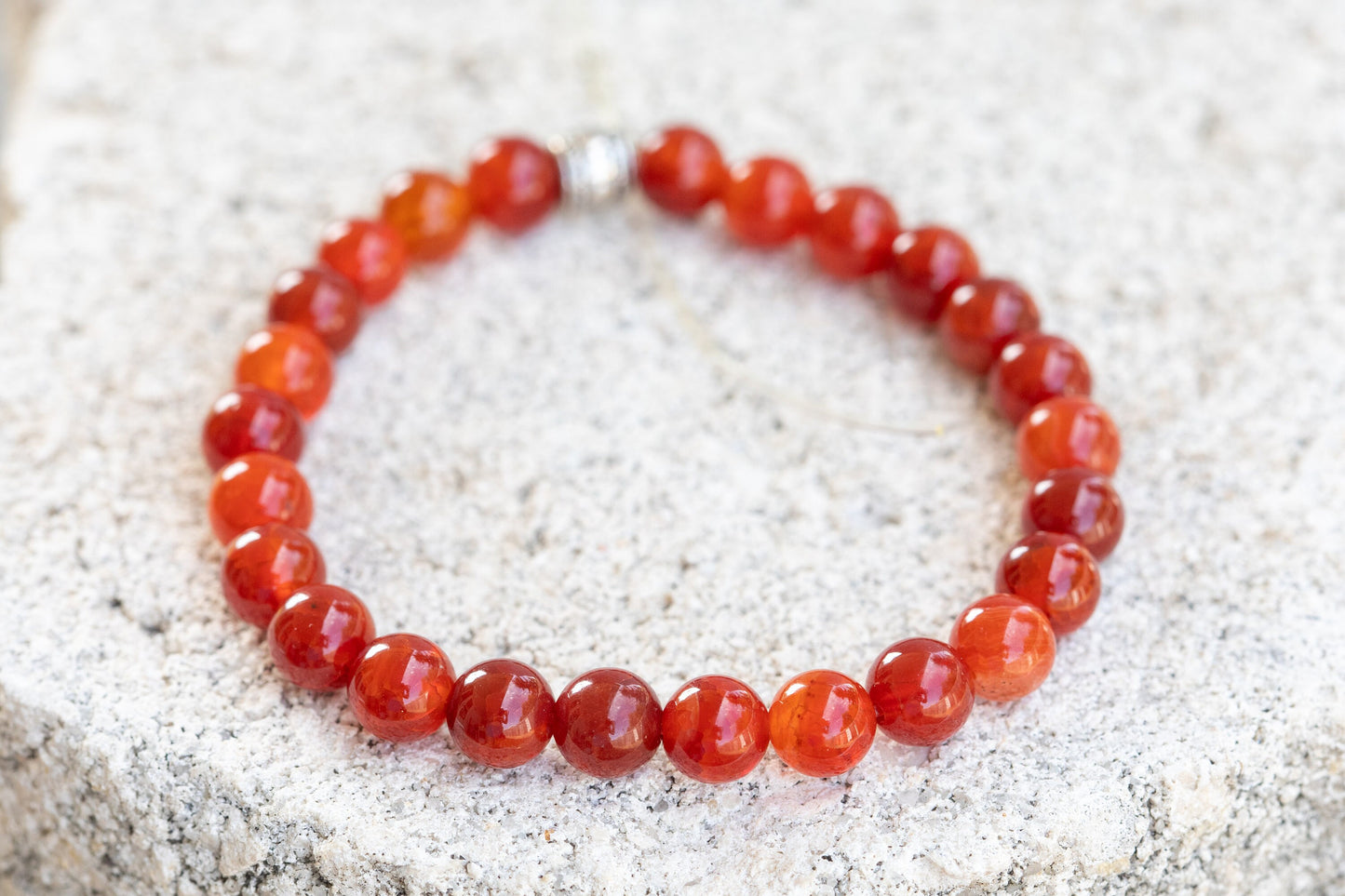 Red Fire Agate Gemstone Crystal Bracelets