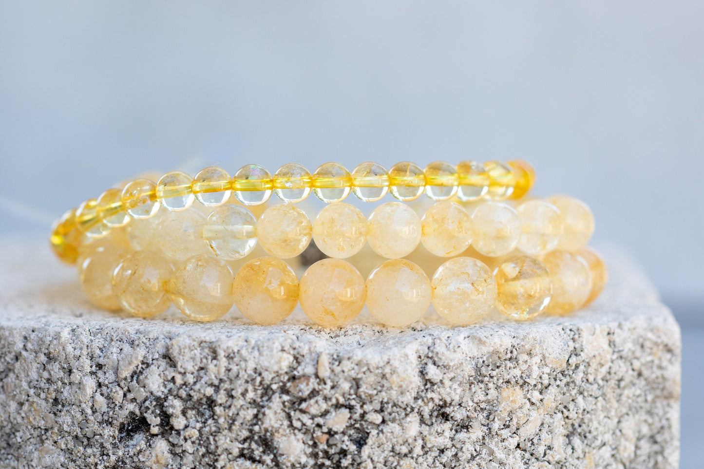 Citrine Gemstone Crystal Bracelet