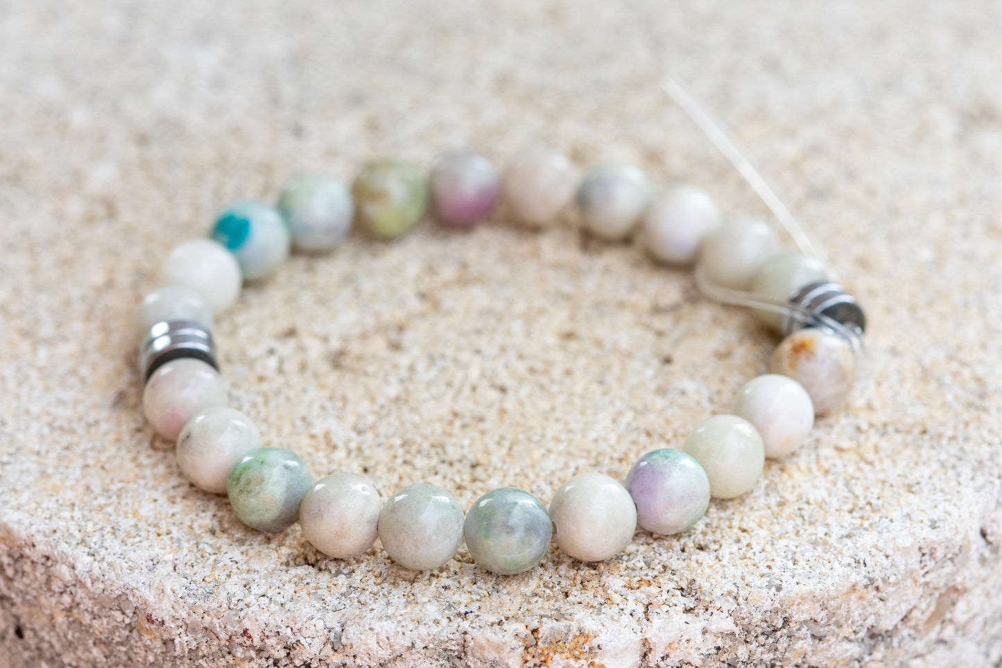 Hackmanite (UV Reactive) Gemstone Crystal Bracelet