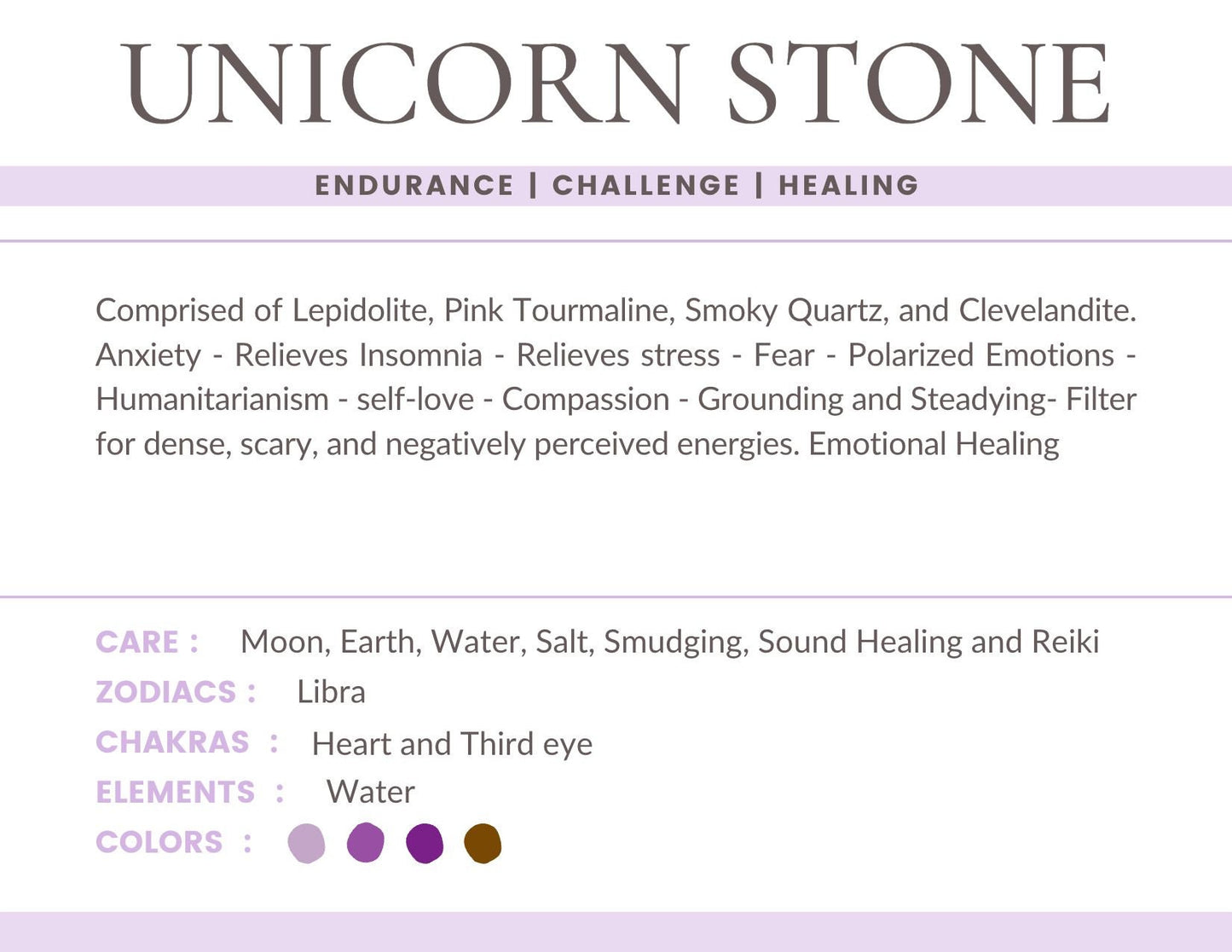 Unicorn Stone Gemstone Crystal Bracelet