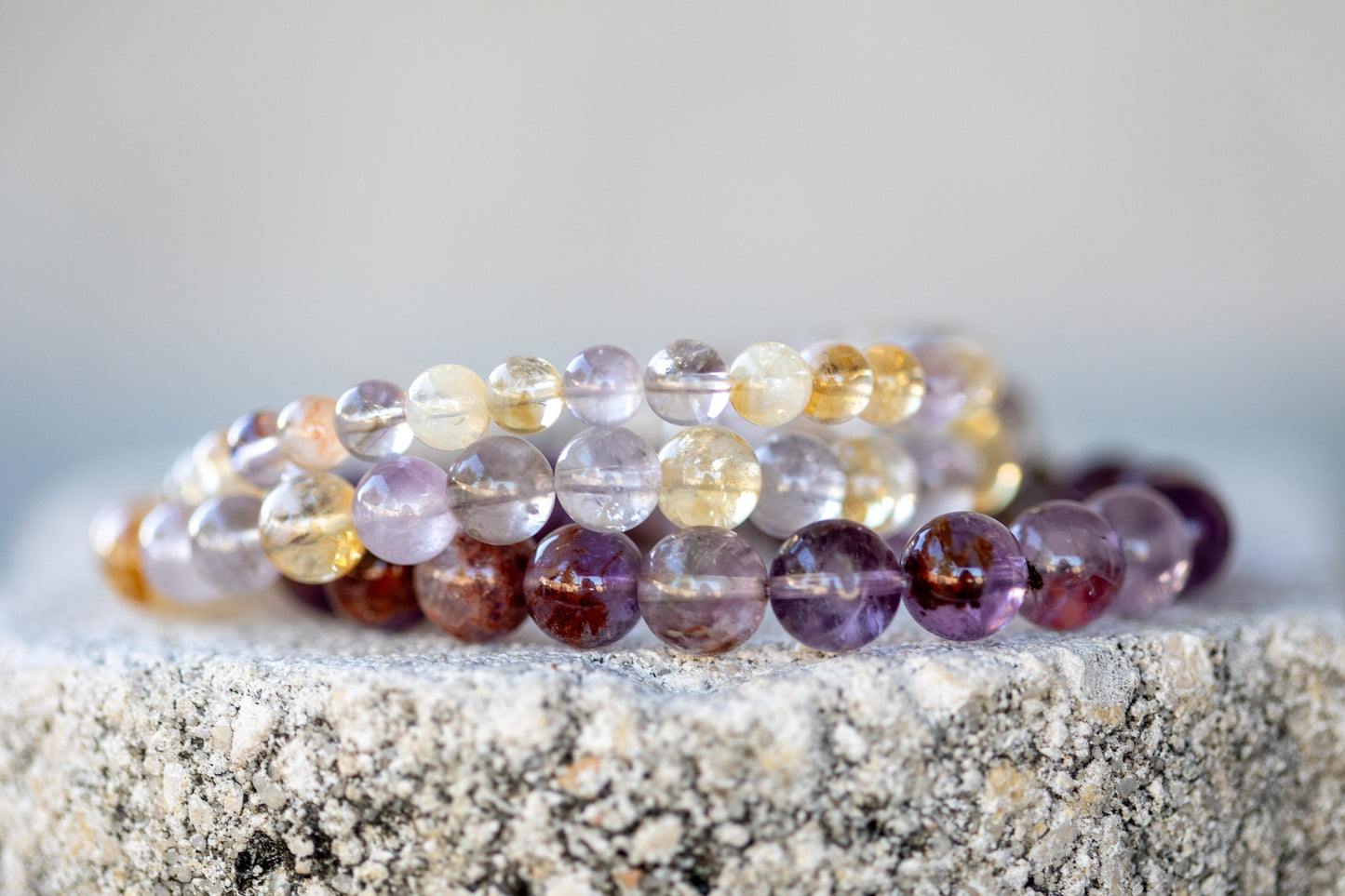 Ametrine Gemstone Crystal Bracelet