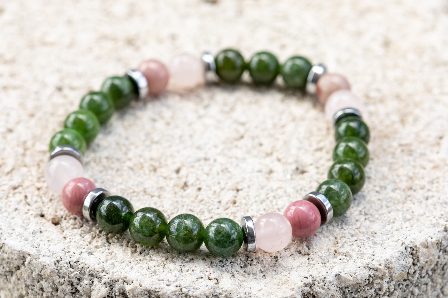 Diopside Gemstone Crystal Bracelet