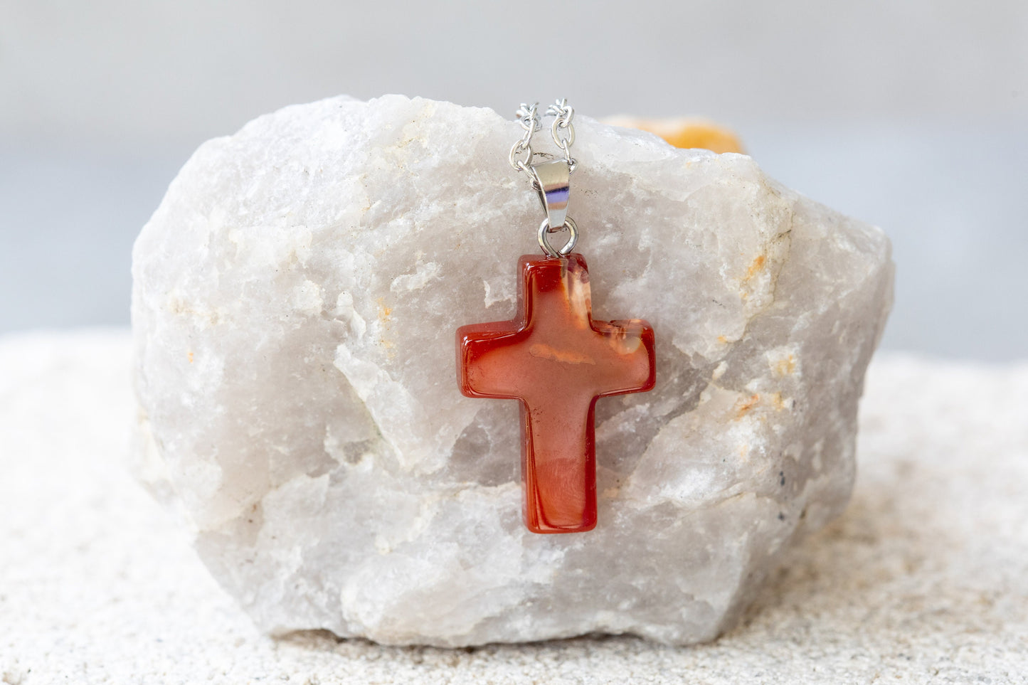 Gemstone Cross, Sphere, Flower, Coin, Point Necklaces & Pendants