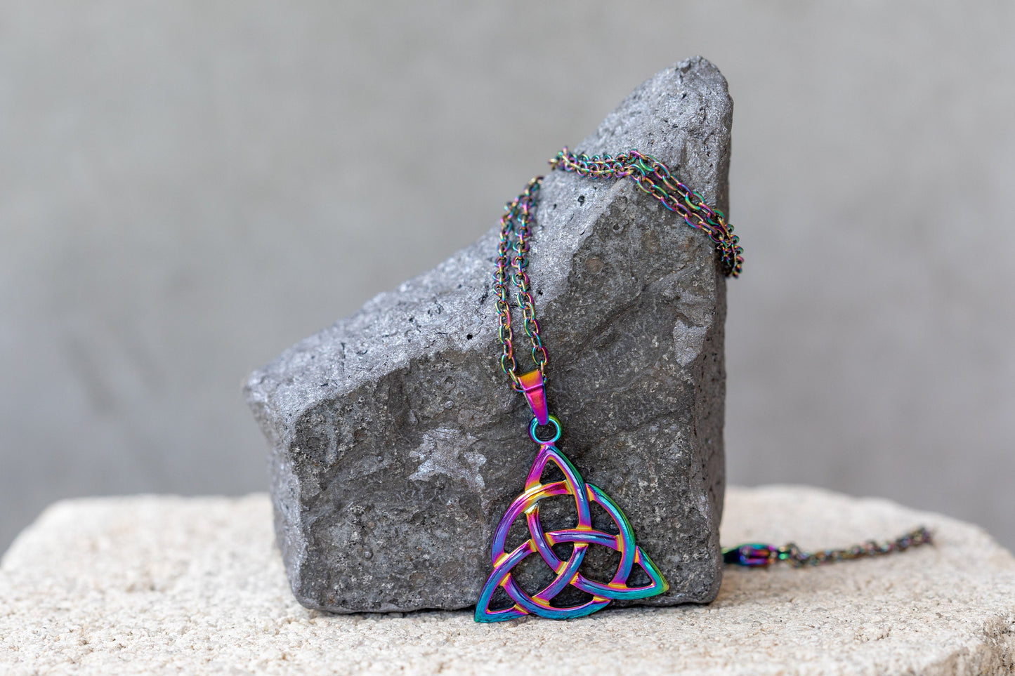 Irish Witch Knot, Trinity Witch Triad Sterling Silver Necklaces & Pendants