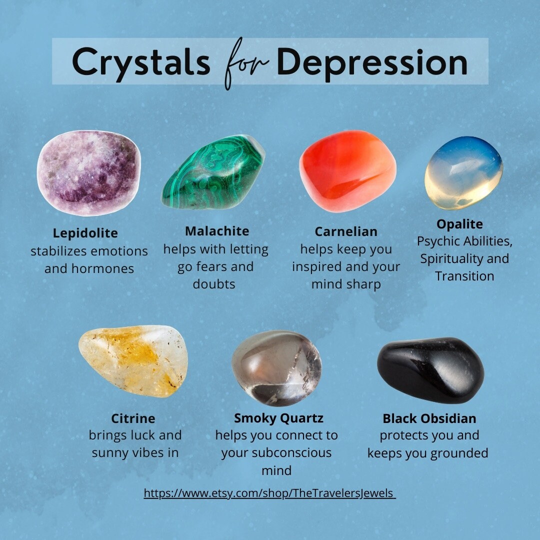 D epression Gemstone Crystal Bracelet