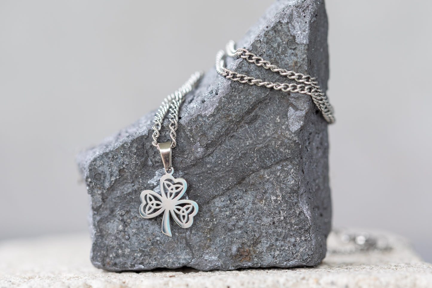 Irish Celtic Clover, 4-Leaf Clover, 3 Leaf Clover Necklace and Pendant