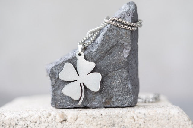 Irish Celtic Clover, 4-Leaf Clover, 3 Leaf Clover Necklace and Pendant