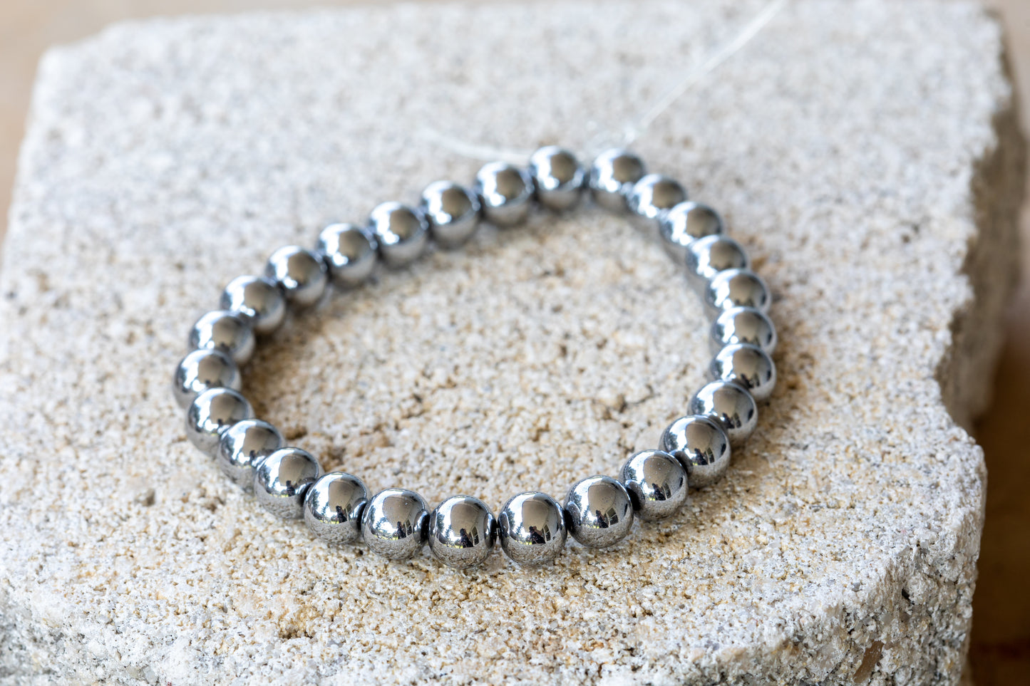 Hematite Gemstone Crystal Bracelet