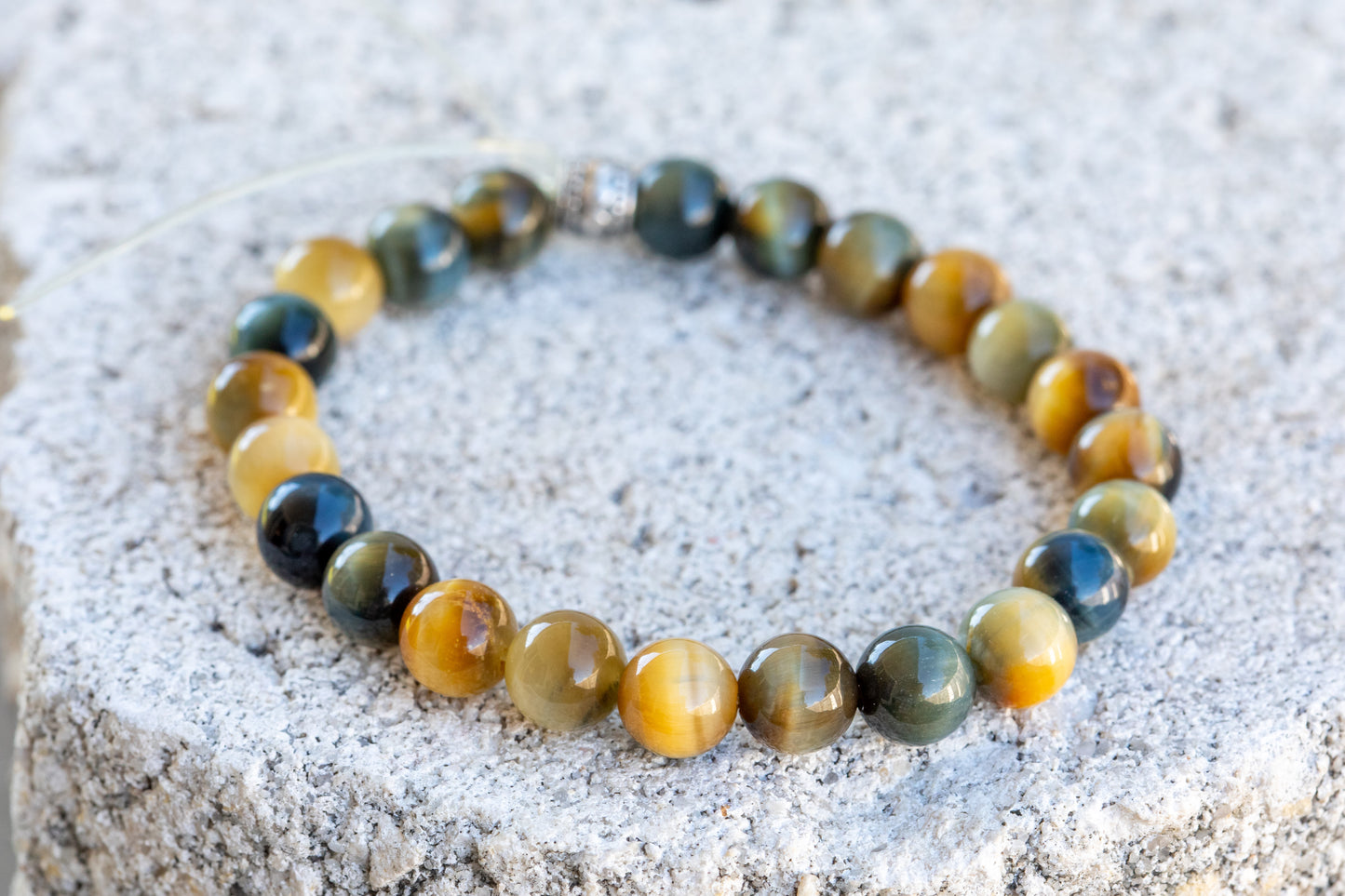 Tiger's Eye Gemstone Crystal Bracelet