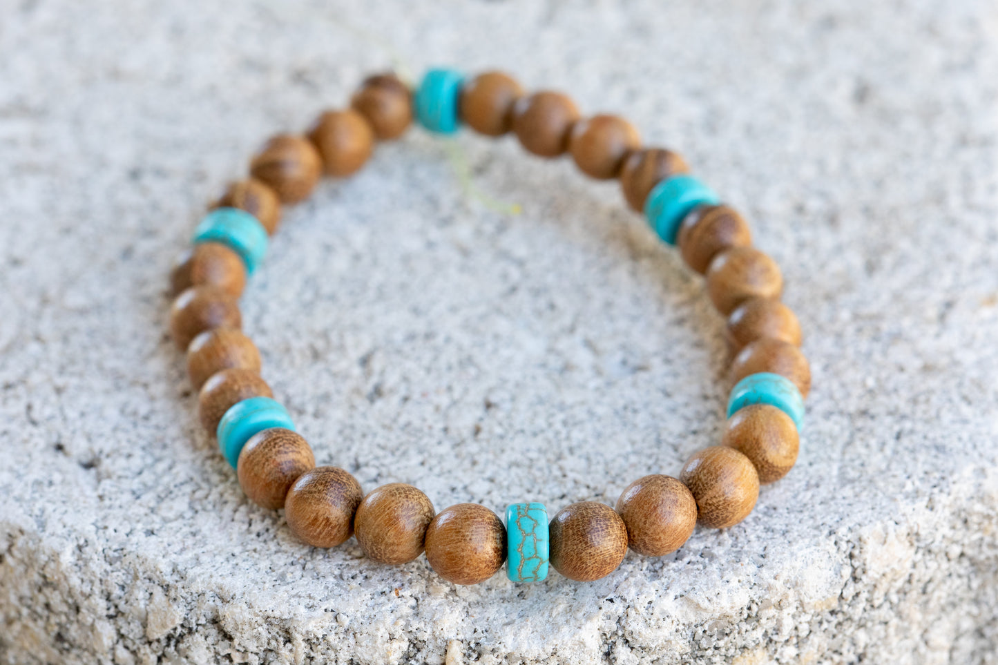 Mala Prayer Buddha Sandalwood, Rosewood, Phoebe Wood bead Bracelets