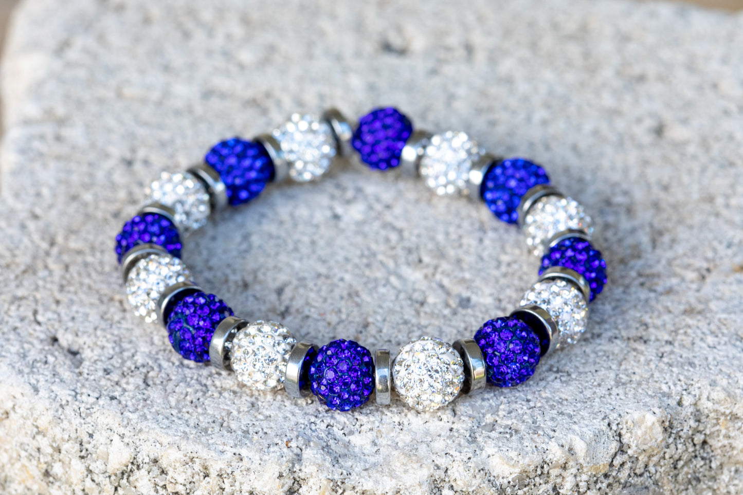 Christmas Holiday Gemstone Crystal Bracelet