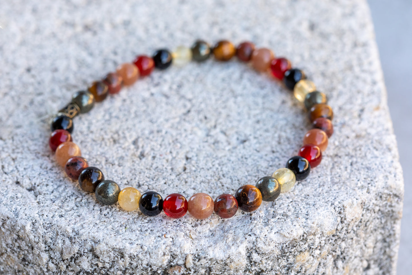Leo Zodiac Gemstone Crystal Bracelet