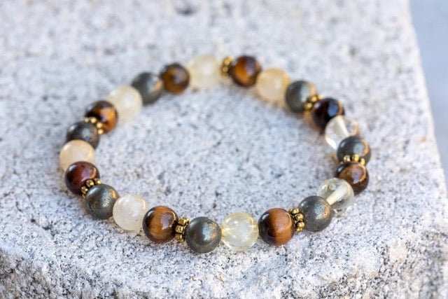 Leo Zodiac Gemstone Crystal Bracelet